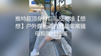 推特超顶身材巨乳反差婊【想想】户外露出调教野战非常骚 母狗属性拉满