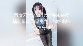 百度云泄密流出大神joker被捕前最后作品毒龙口爆啪啪极品纹身妹