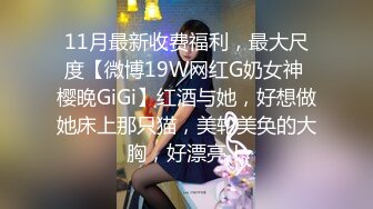 11月最新收费福利，最大尺度【微博19W网红G奶女神 樱晚GiGi】红酒与她，好想做她床上那只猫，美轮美奂的大胸，好漂亮！