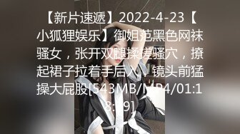 【新片速遞】2022-4-23【小狐狸娱乐】御姐范黑色网袜骚女，张开双腿揉搓骚穴，撩起裙子拉着手后入，镜头前猛操大屁股[543MB/MP4/01:18:19]