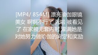 [MP4/ 854M] 漂亮瑜伽眼镜美女 啊啊不行了 死啦 被看见了 在家被无套内射 灌满她是对她努力做瑜伽的肯定和奖励